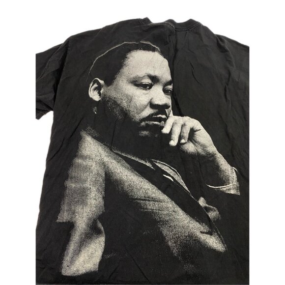 Vintage Martin Luther King Jr. & Malcolm X T Shirt Size XXL 90s Rare Big Logo - Picture 4 of 5
